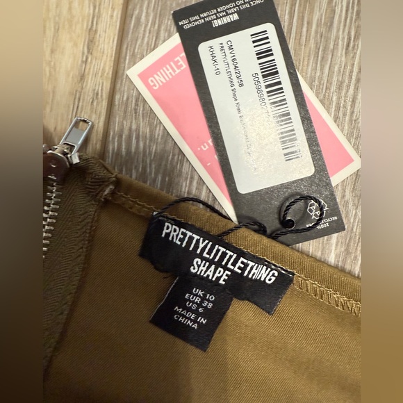 #5)  PrettyLittleThing Olive Bustier Top - Picture 6 of 6